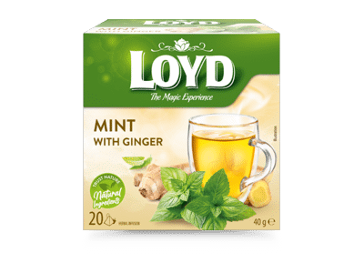 Arbata LOYD, mėtų ir imbierų skonio, 40 g
