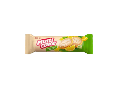 Sausainiai MULTICAKE ROSHEN su citrinų kremo įdaru, 180 g