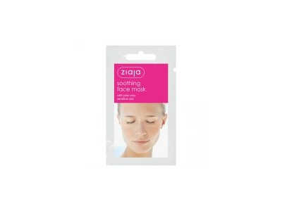Glotninanti veido kaukė su rožiniu moliu ZIAJA, 7 ml