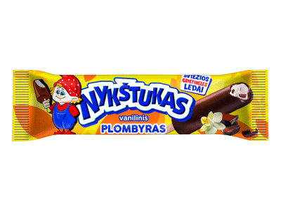 Glaistytas vanilinis plombyras NYKŠTUKAS, 58 g