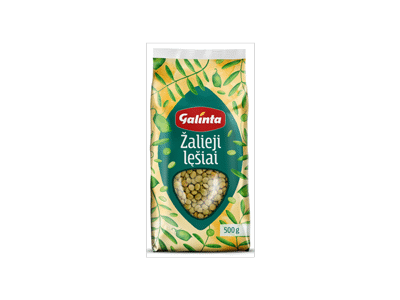 Žalieji lęšiai GALINTA, 500 g