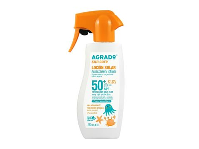 AGRADO SUN CARE SPF50+ KIDS apsauginis vaikų losjonas nuo saulės, 250 ml