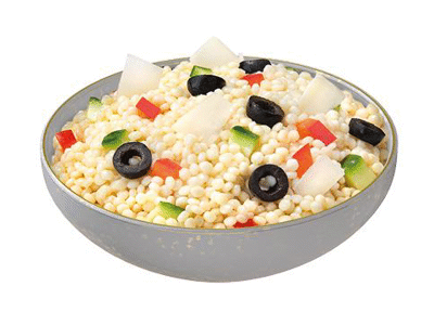 Salotos su kuskusu, daržovėmis ir DŽIUGO sūriu, 300 g