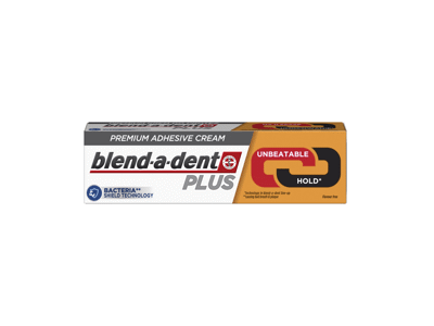 Fiksuojamasis dantų protezų kremas BLEND A DENT Plus Unbeatable Bite, No Flavor, 40 g
