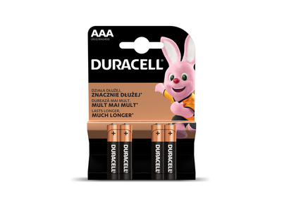 Baterijos DURACELL AAA, LR03, 4vnt