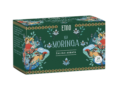 Žalioji arbata su moringomis ETNO, 40 g