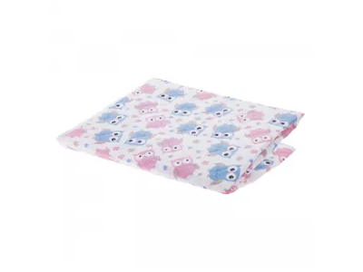 AKUKU neperšlampantis paklotas kūdikio pervystymui PEVA PELĖDOS, 55 cm x 70 cm, 1 vnt.