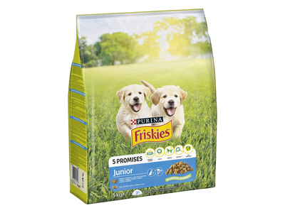 Visavertis sausas pašaras šunims FRISKIES Junior, su vištiena, 3kg