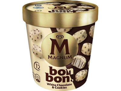 Ledai MAGNUM BON BON WHITE CHOCO COOKIE, 12x17ml