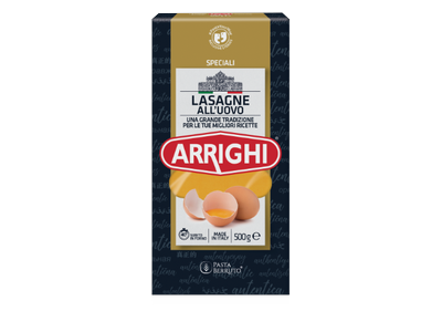 Makaronų lakštai ARRIGHI, lazanija su kiaušiniu, 500 g