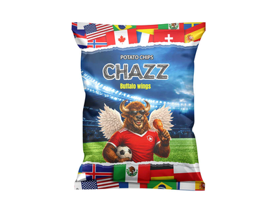 Buffalo sparnelių skonio traškučiai CHAZZ, 90g