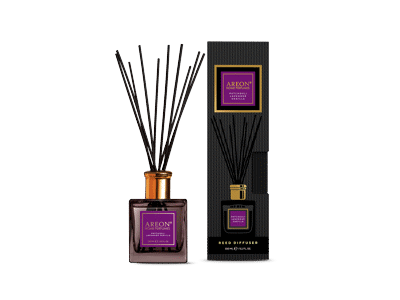 Namų kvapas su lazdelėmis AREON Patchouli Lavender Vanilla, 150 ml