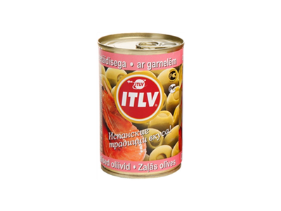Žaliosios alyvuogės ITLV su krevečių įdaru, 300 g