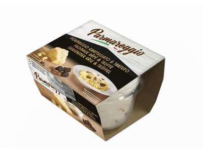 Kietasis sūris PARMAREGGIO, su trumais, tarkuotas, brandintas min.12 mėn, 80 g