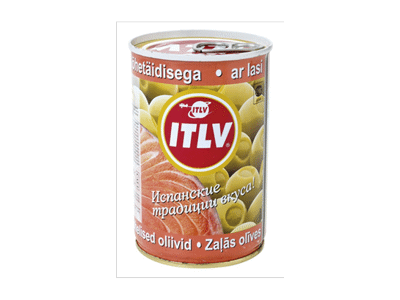 Žaliosios alyvuogės ITLV su lašišų įdaru, 300 g
