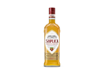 Likeris SOPLICA, lazdyno riešutų skonio, 28%, 0,5 L