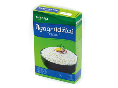 Ryžiai ilgagrūdžiai SKANĖJA, 8 x 125 g