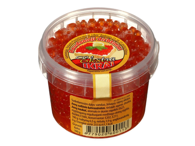 Raudonieji dirbtiniai ikrai EKSTRA, 100 g