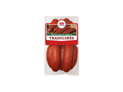 Utenos Mėsa Tradicinės karšto rūkymo dešrelės, 800 g