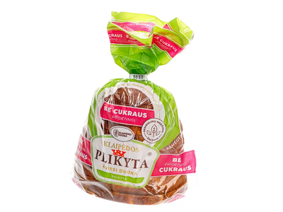 Šviesi plikyta KLAIPĖDOS duona be pridėtinio cukraus, 400 g