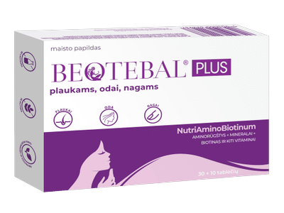 BEOTEBAL PLUS plaukams, odai, nagams tabletės N40