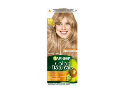Garnier Color Naturals 8.13, natūrali šviesi blondinė. 