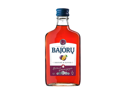 Degtinė, BAJORŲ, Degtinė ir Slyvos, 32%, 0,2l