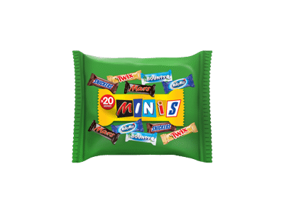 Šokoladinių batonėlių rinkinys MIXED MINIS, 400 g