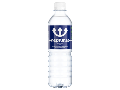 Natūralus negazuotas mineralinis vanduo NEPTŪNAS, 500 ml