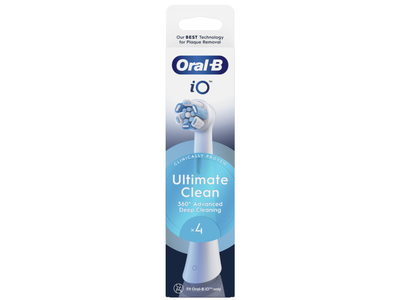 Elektrinio dantų šepetėlio galvutės ORAL-B iO Ultimate Clean, White, 4 vnt.