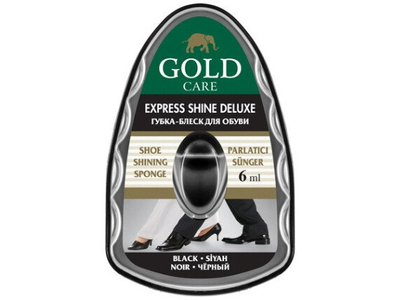 Avalynės valymo kempinė GOLDCARE, su dozatoriumi, juoda, 6 ml