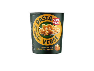 Greitai paruošiami makaronai SUN YAN, Pasta Verse, su sūrio ir grietinėlės padažu, 55g