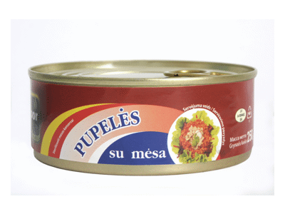 Pupelių košė su mėsa, 250 g