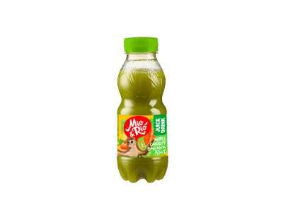 Obuolių, morkų, braškių, kivių sulčių gėrimas MIO&RIO, 300 ml
