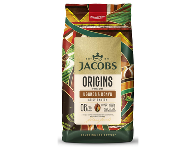 Kavos pupelės JACOBS ORIGINS UGANDA & KENYA, 1 kg