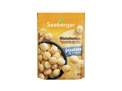 Makadamijos SEEBERGER, 80 g