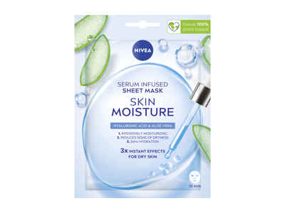 Lakštinė veido kaukė NIVEA SKIN MOISTURE, 1 vnt.