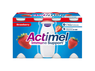 Jogurtas braškių skonio ACTIMEL, 8x100g