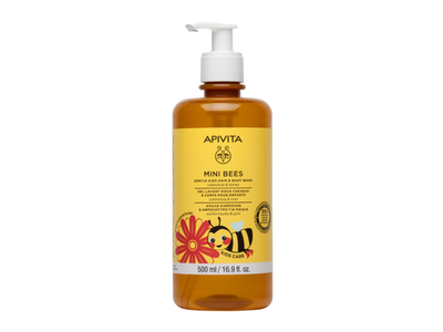 APIVITA, KIDS CALENDULA&HONEY, švelnus prausiklis, 500ml, 1 vnt.