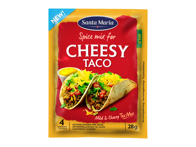 Priesk. mišinys SANTA MARIA CHEESY TACO, 28 g