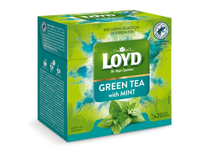 Žalioji arbata LOYD Green Mint, 20 x 1.5g