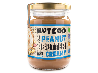 Traškus žemės riešutų kremas NUTEGO, 250 g