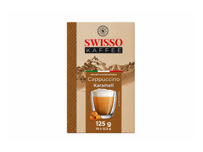 Tirpusis kapučino gėrimas SWISSO KARAMELL, 125 g