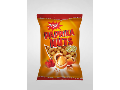 Žemės riešutai JĖGA, traškioje luobelėje su paprika, 500g