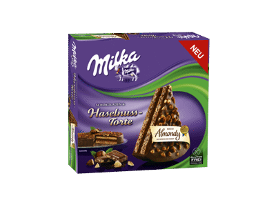Šaldytas pyragas MILKA HAZELNUT, 400 g