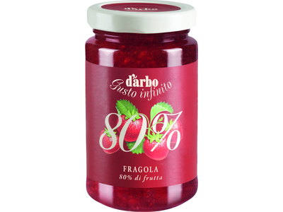 Braškių užtepas D'ARBO, 80%, 250 g