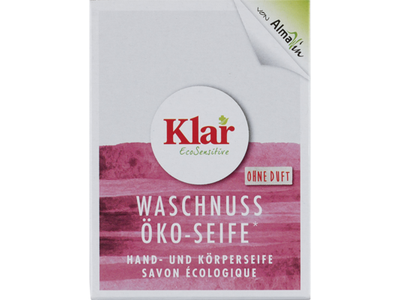 Klar EcoSensitive Ekologiškas muilo riešutų muilas (bekvapis, natūralus) 100 g