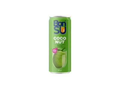 Kokosų vanduo BONSU (100%), 0.33 l 