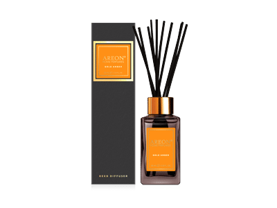 Namų kvapas su lazdelėmis AREON BLACK GOLD AMBER, 85 ml