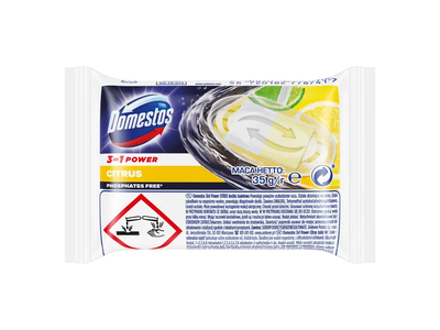 WC valiklio-gaiviklio papildymas DOMESTOS CITRUS, 35 g